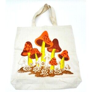 Sears Merry Mushroom  Medium Tote Bag - 15" x 15"